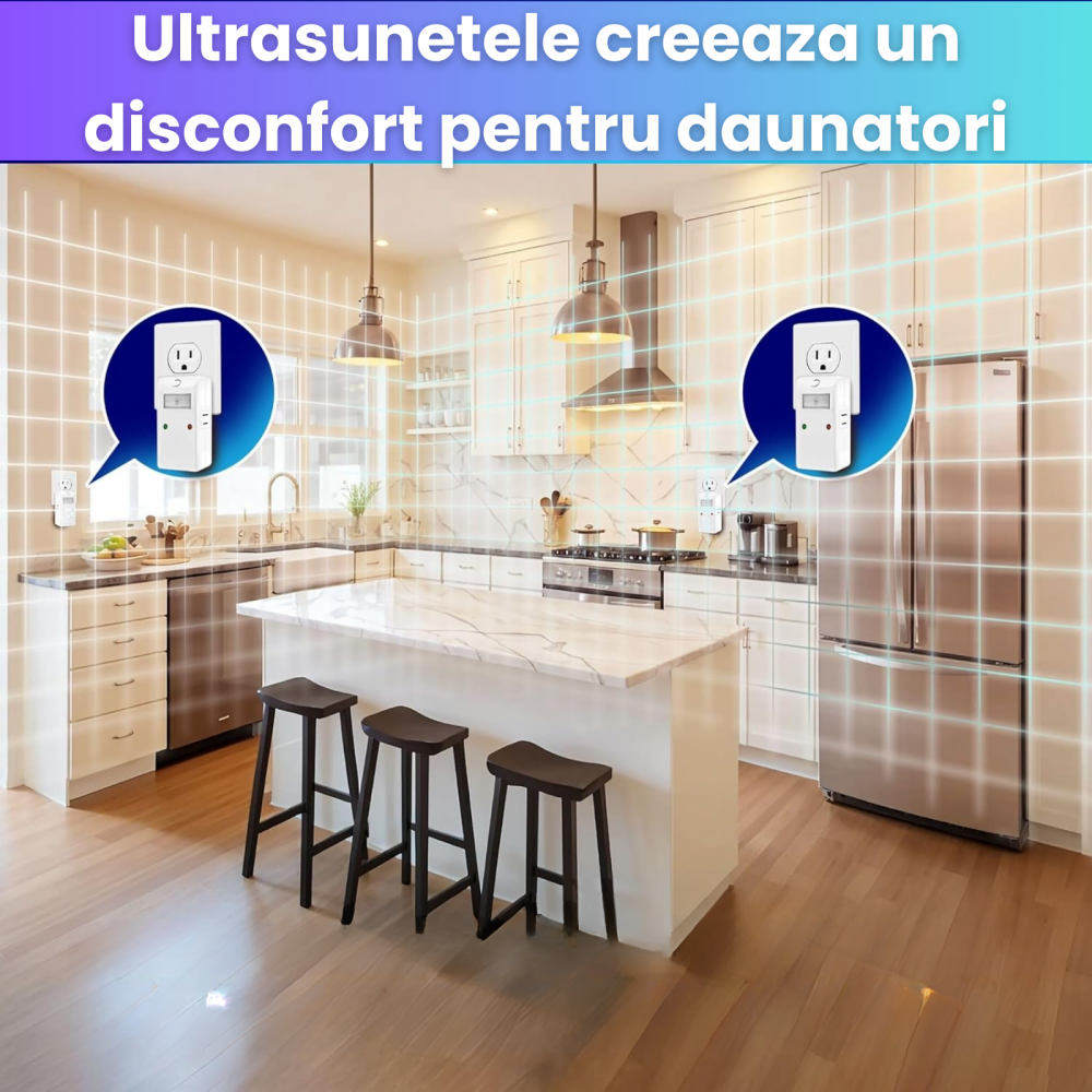 Aparat Antidaunatori HASEPE, Contra Rozatoarelor si Insectelor, Silentios, Plug-in cu Priza, Tehnologie Electromagnetica, Lumina de Veghe, Fara Substante Toxice, Alb [3]