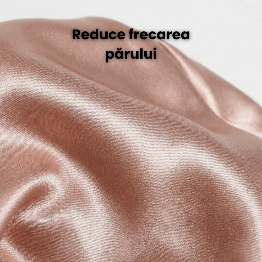 Boneta Somn HASEPE Satin Pentru Ingrijirea Parului, Boneta Par Marime Universala Cu Elastic Reglabil, Boneta Satin Pentru Par Scurt Si Mediu, Protectie Impotriva Frecarii, Potrivita Pentru Par Drept S [3]
