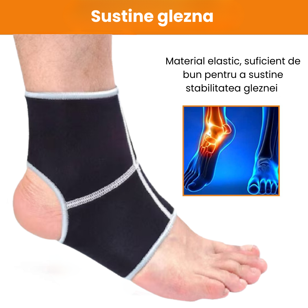Glezniera neopren HASEPE, orteza glezna suport pentru dureri si inflamatii, marime unica, unisex [5]