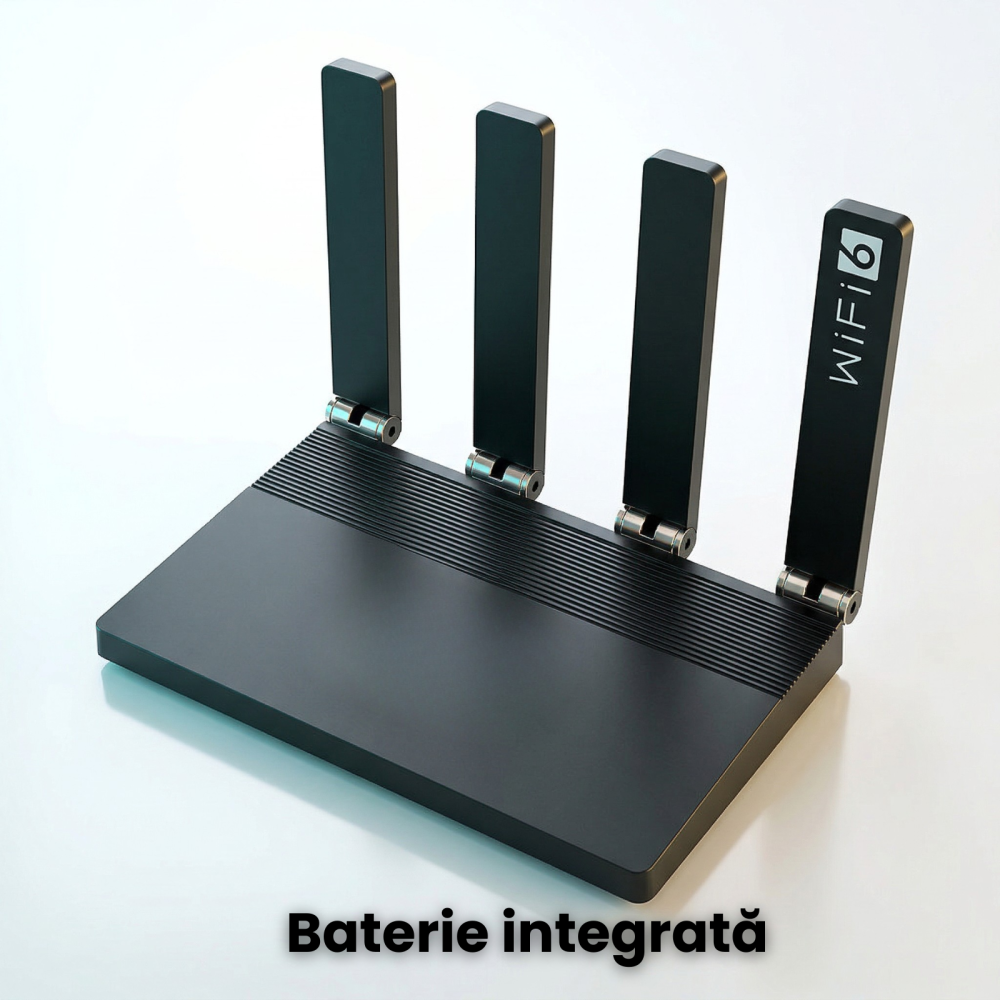 Router Wireless HASEPE 4G LTE WiFi6 Cu Slot SIM, Router Wireless LTE CAT4 150Mbps, Router Wireless Cu Baterie Integrata 5000mAh Pentru Internet Oriunde, Router Wireless Pentru Casa Birou Calatorii, Wi [4]