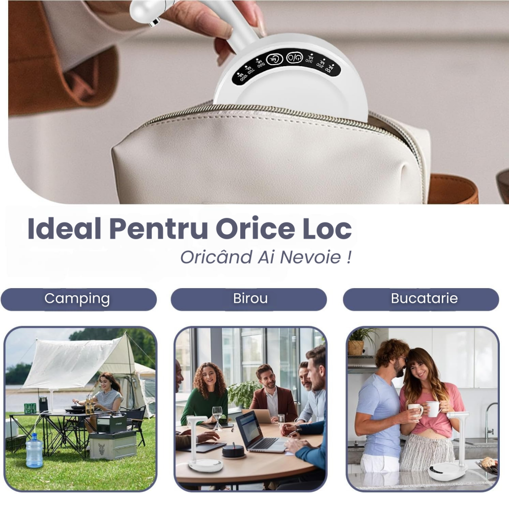 Pompa electrica pentru bidon de apa HASEPE,  USB, Portabil, Ideal pentru Birou, Acasa si Camping, Usor de Folosit, Design Pliabil [4]