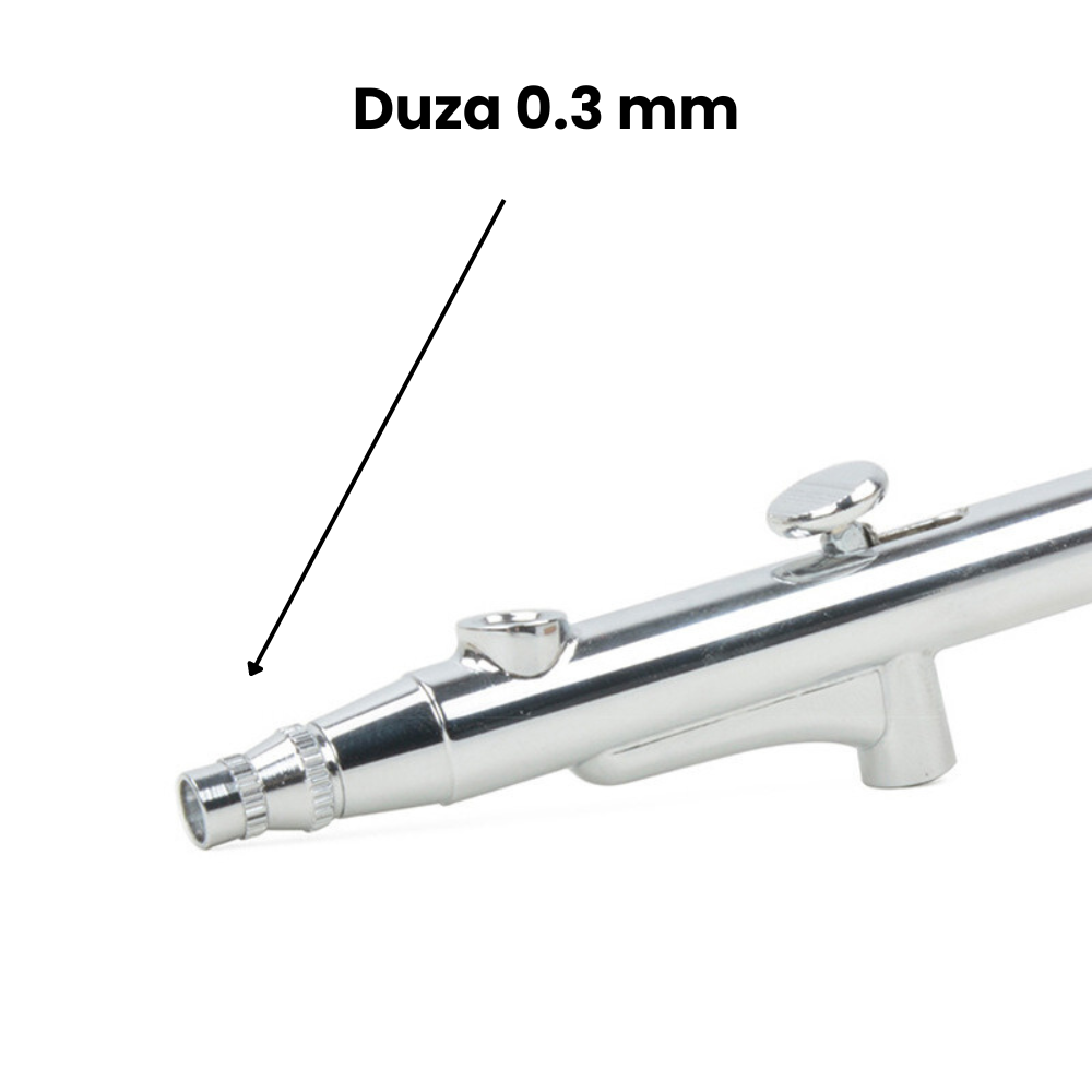 Pistol Aerograf Portabil cu Dubla Actiune HASEPE, 0,3mm, Ideal pentru Vopsire, Nail Art si Machiaj [6]