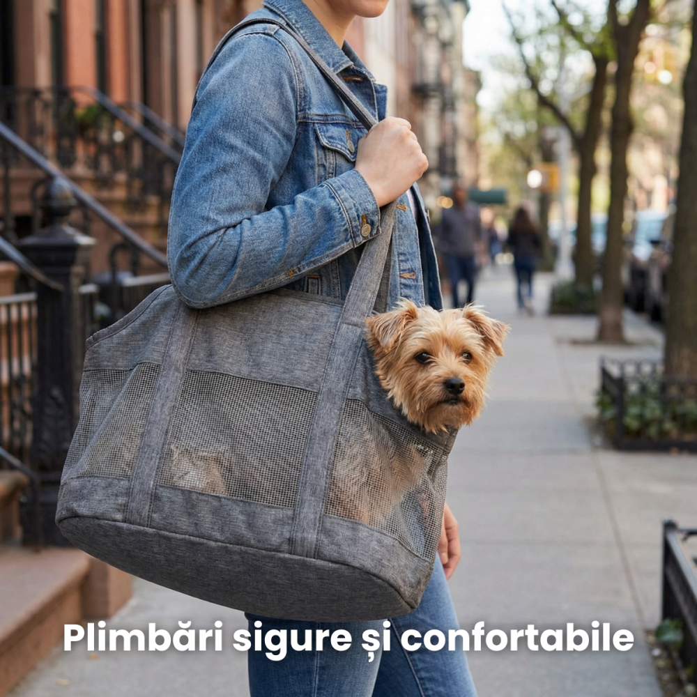 Geanta Transport Animale HASEPE, Tip Marsupiu Pentru Animale De Companie, Geanta Transport Animale Companie Pentru Pisici Si Caini Mici, Geanta Transport Animale Tip Marsupiu Confortabila, Ventilatie [2]