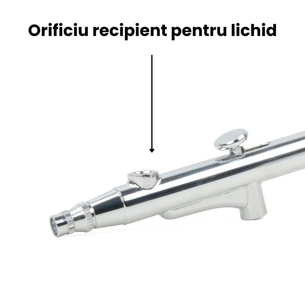 Pistol Aerograf Portabil cu Dubla Actiune HASEPE, 0,3mm, Ideal pentru Vopsire, Nail Art si Machiaj [5]
