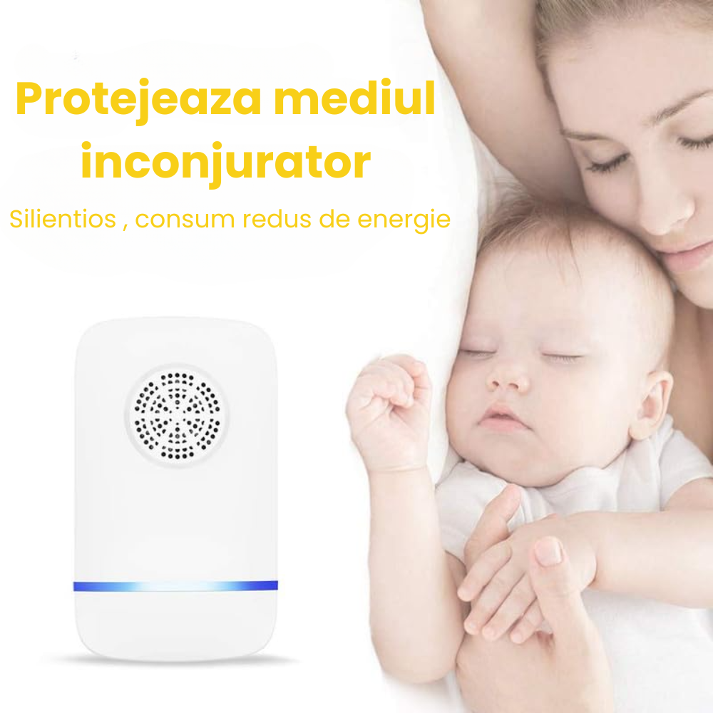 Aparat impotriva rozatoarelor HASEPE, control electronic al daunatorilor, pentru casa, depozit sau garaj, sigur pentru om si animale de companie, Alb/Albastru [2]