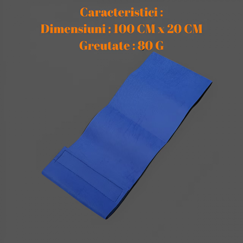 Centura lombara pentru slabit si suport spate, unisex, marime ajustabila cu velcro, ideala pentru protejarea regiunii lombare si pentru eliminarea tesutului adipos de pe abdomen, albastru [4]