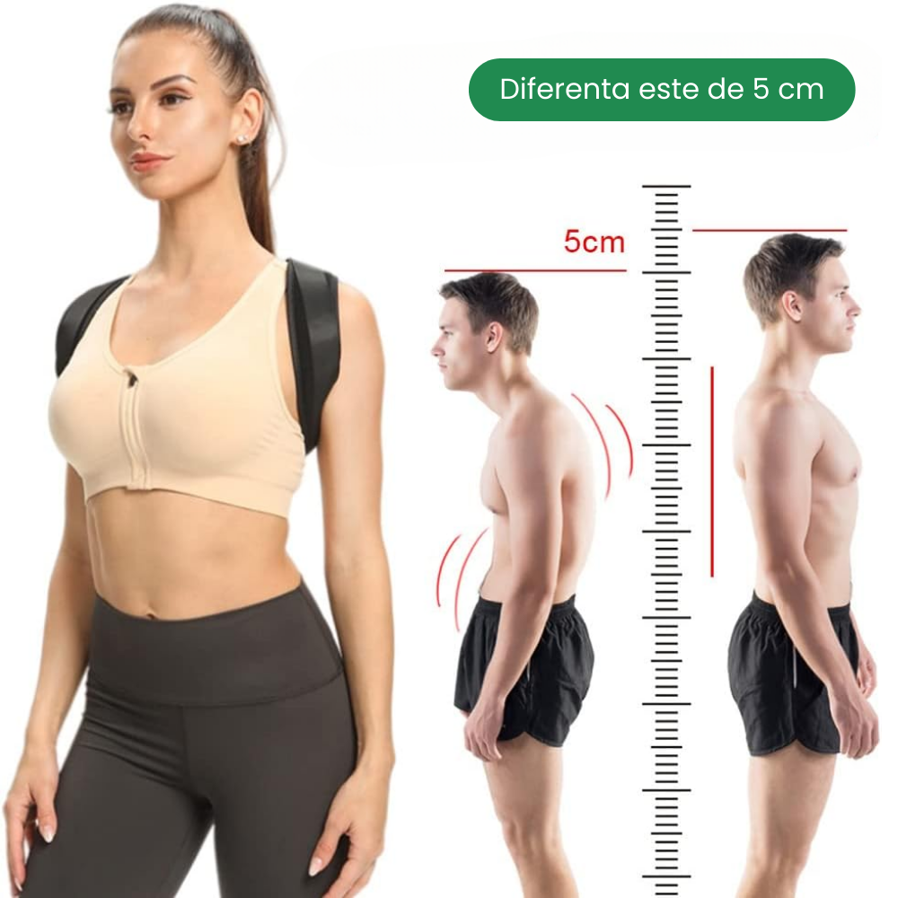Corector De Postura Inteligent HASEPE Pentru Indreptare Spate, Coloana, Clavicula si Umeri, Centura Dubla Adjustabila, Usor De Purtat, Ham Reglabil Pentru Barbati/Femei, Marime XL [9]