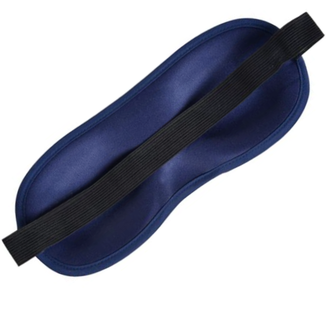 Masca pentru somn HASEPE, model cu avion 3D, 22 cm, albastru [2]