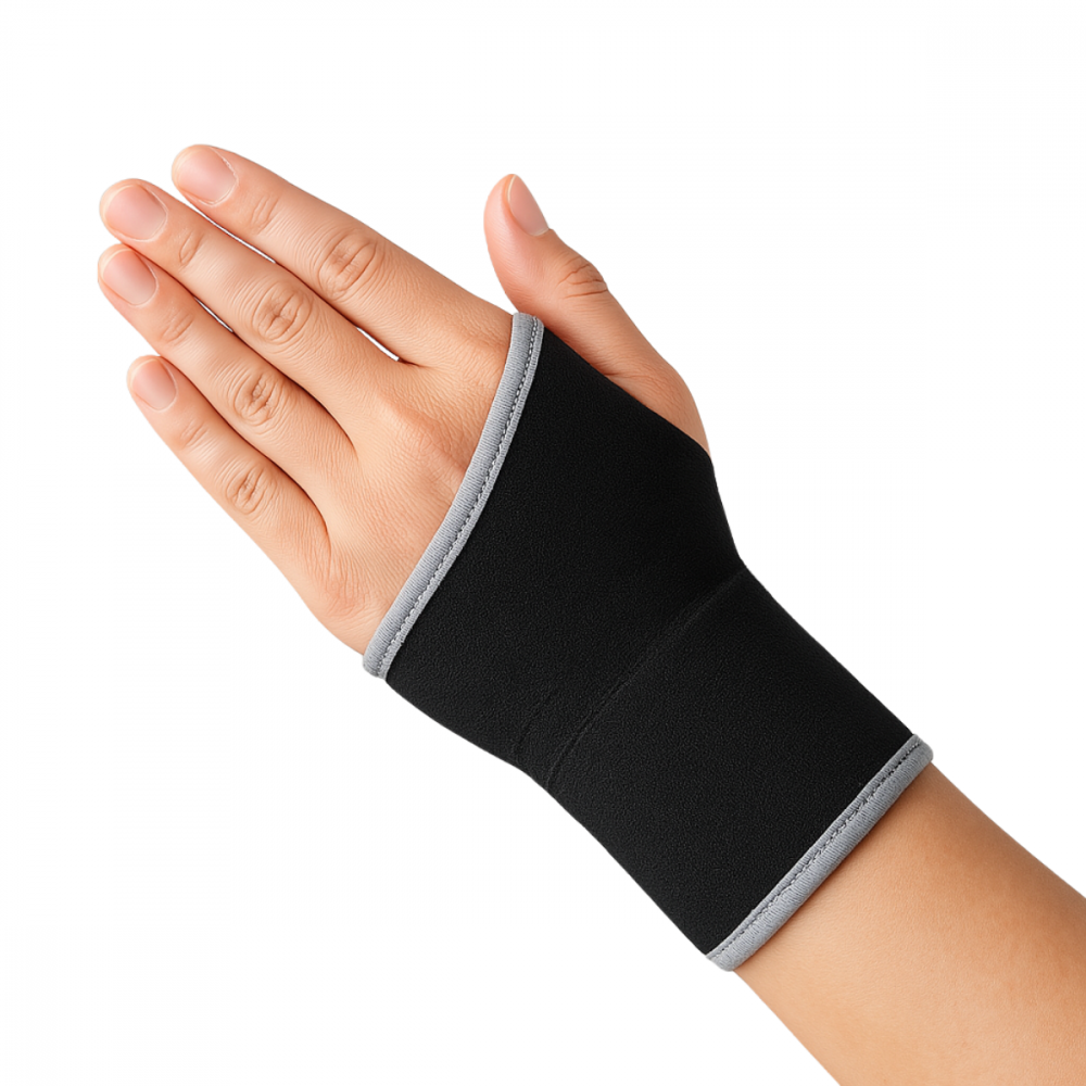 Orteza Elastica pentru Incheietura Mainii HASEPE, One Size, Universala, Se Potriveste pe Ambele Maini, Confortabila pentru Uz Zilnic, Suport Antrenamente, Amelioreaza Durerea [1]