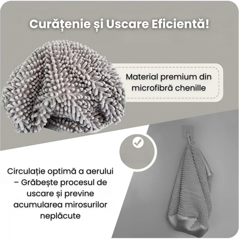 Sac Spalat Incaltaminte HASEPE, Protectie Pantofi in Masina de Spalat, Fibra Moale, Material Rezistent, Fermoar Premium, 39x19 cm, Gri [6]