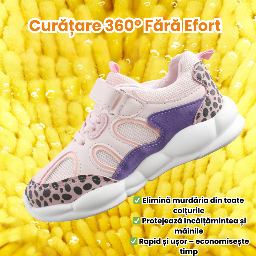 Sac Spalat Incaltaminte HASEPE pentru Masina de Spalat, Protectie Pantofi, Fibra Moale, Material Rezistent, Fermoar Premium, 39x19 cm, Gri [3]