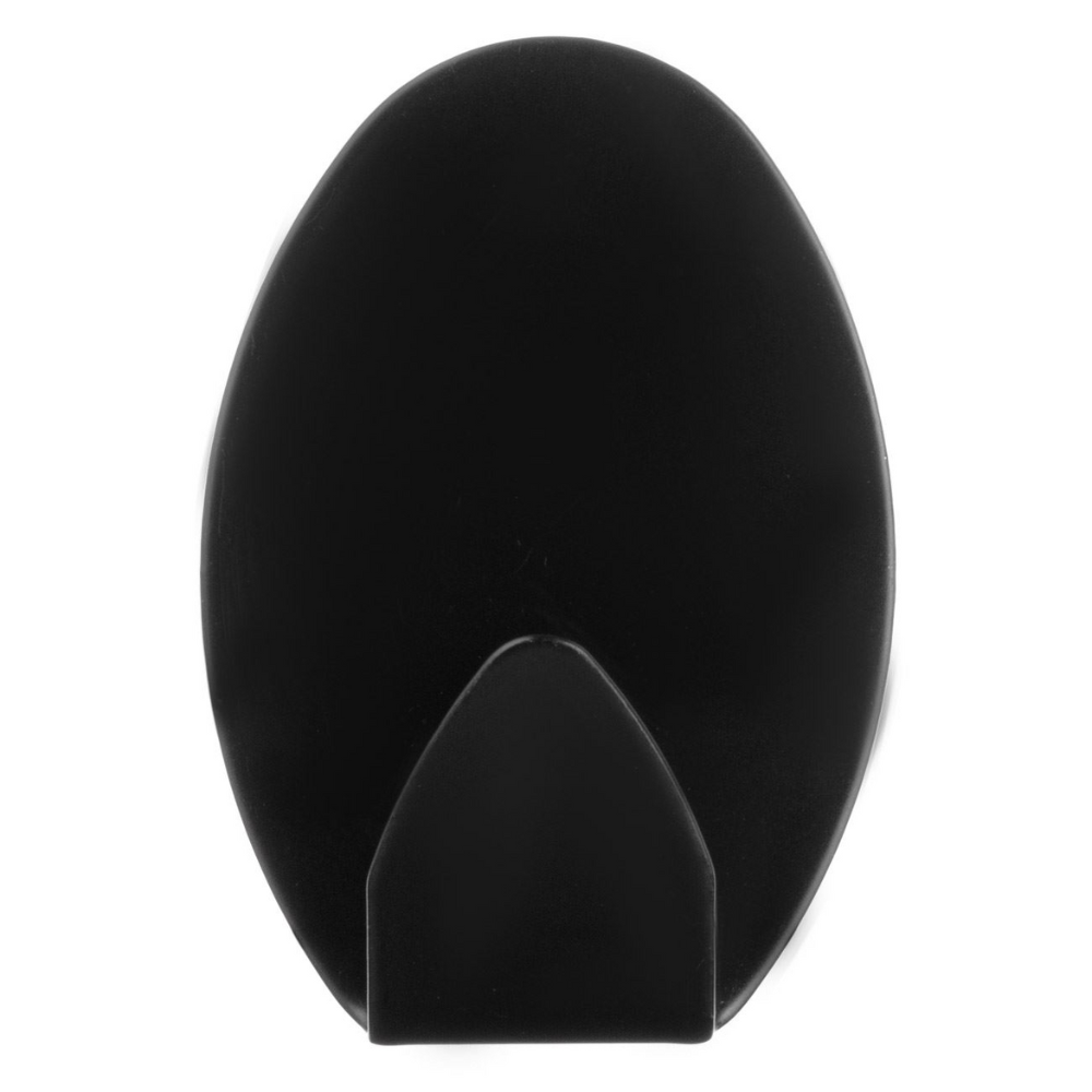 Set 4 cuiere de baie autoadezive, pentru organizare practica si moderna in baie, 3,5x5 cm, Negru [3]
