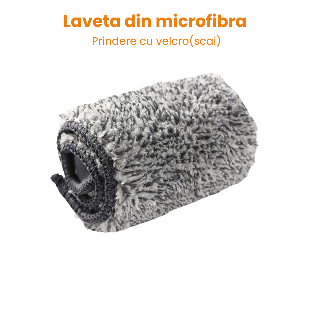 Stergator Geamuri Telescopic Multifunctional HASEPE, Maner Extensibil 29–226 cm, Racleta Cauciuc, 2 Lavete Microfibra, Curatare Geamuri, Gresie, Faianta, Podea, Gri [3]