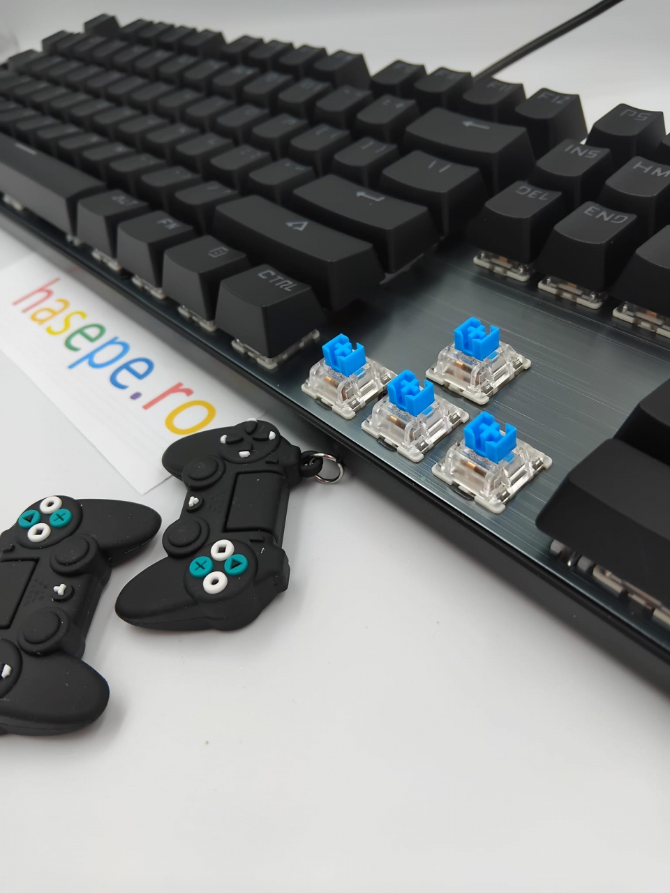 Tastatura Mecanica pentru Gaming, Crack K660 104 Classic Edition, Iluminare RGB, Compatibila Windows, Android si iOS, USB Type C [8]