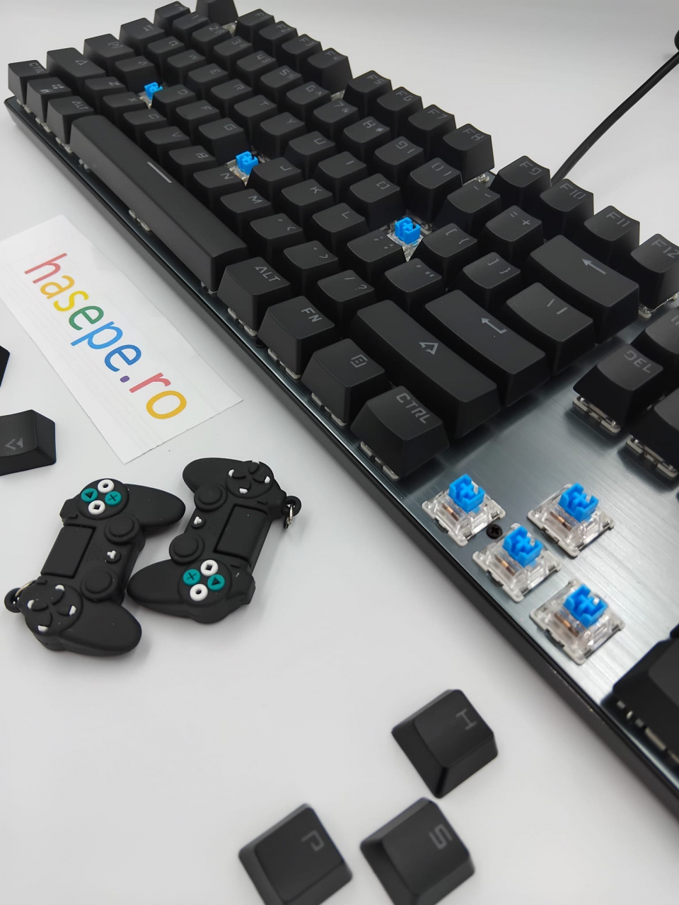 Tastatura Mecanica pentru Gaming, Crack K660 104 Classic Edition, Iluminare RGB, Compatibila Windows, Android si iOS, USB Type C [3]