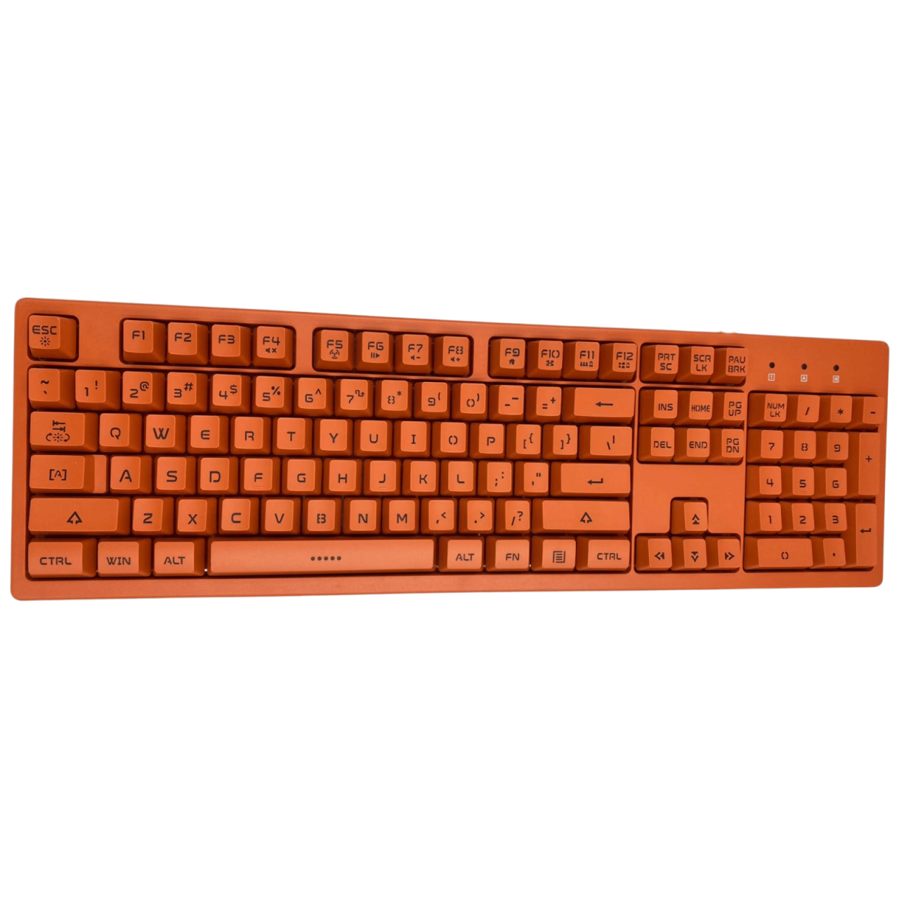 Tastatura pentru Gaming, Douyu DKS100 Orange, Silentioasa, Iluminare Alb, Compatibila Windows, MAC, Linux si Vista, cu fir USB [2]