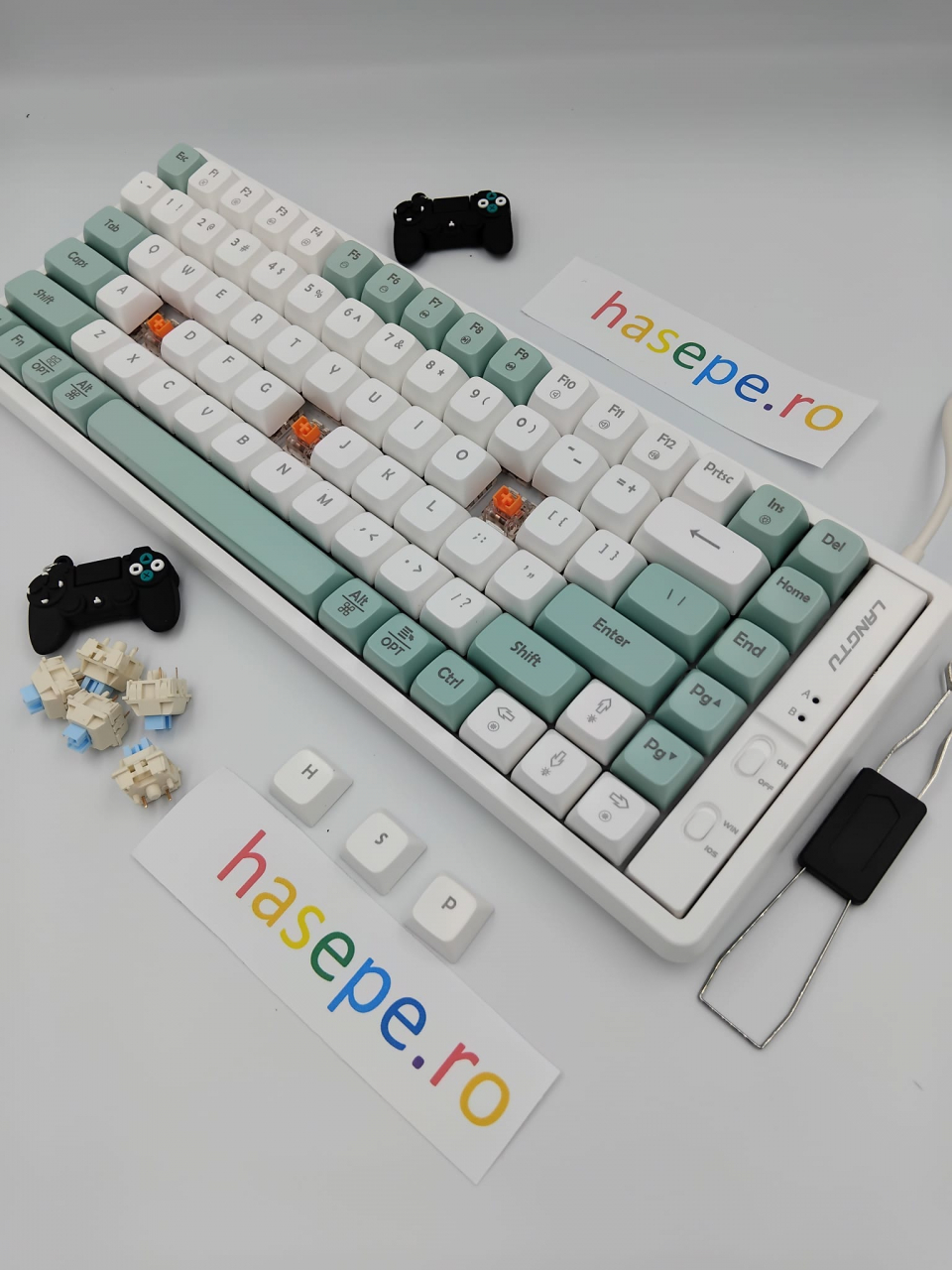 Tastatura Mecanica pentru Gaming, Langtu GK85 Green Edition, Iluminare RGB, Conexiune USB [5]