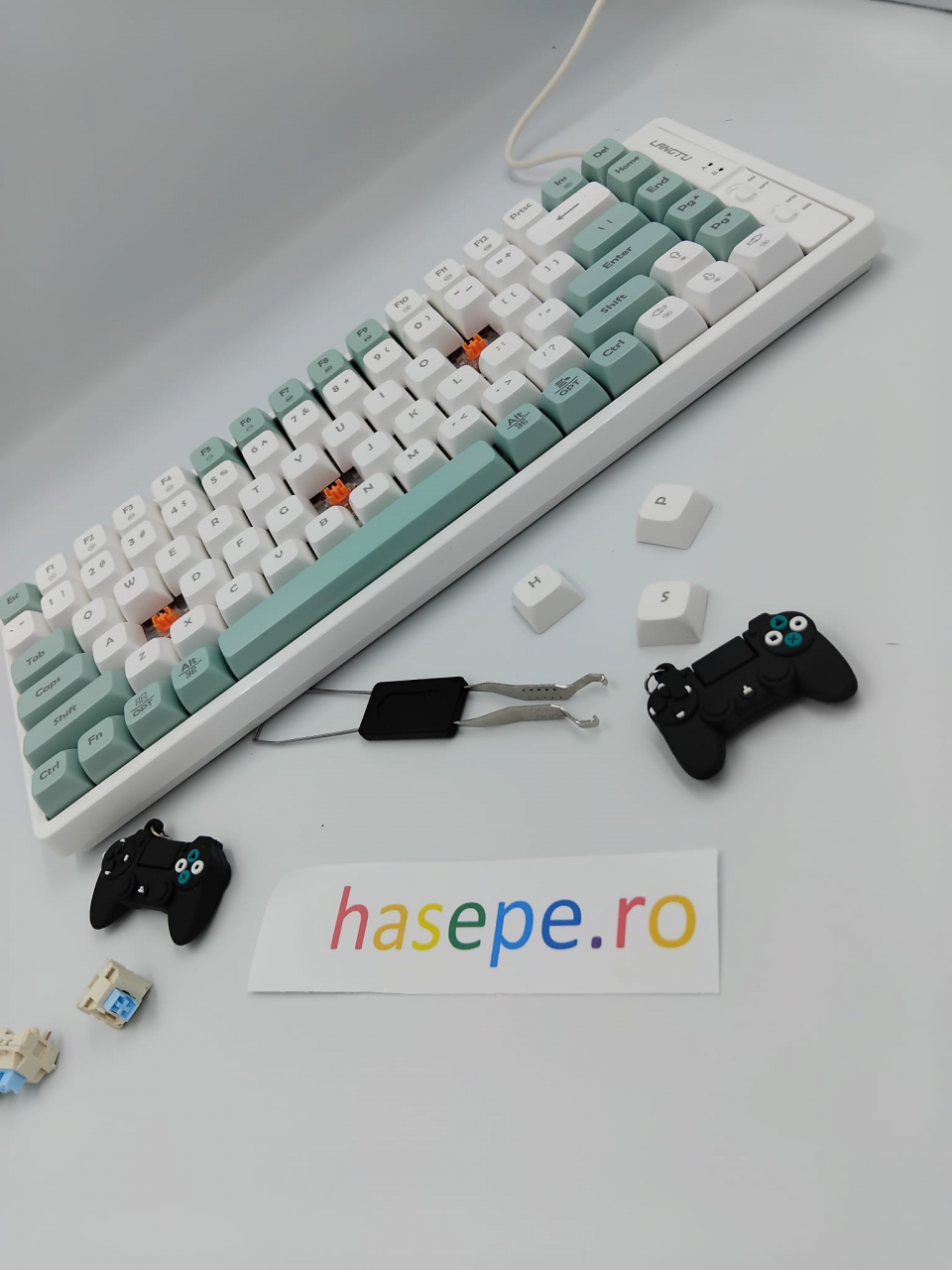 Tastatura Mecanica pentru Gaming, Langtu GK85 Green Edition, Iluminare RGB, Conexiune USB [6]