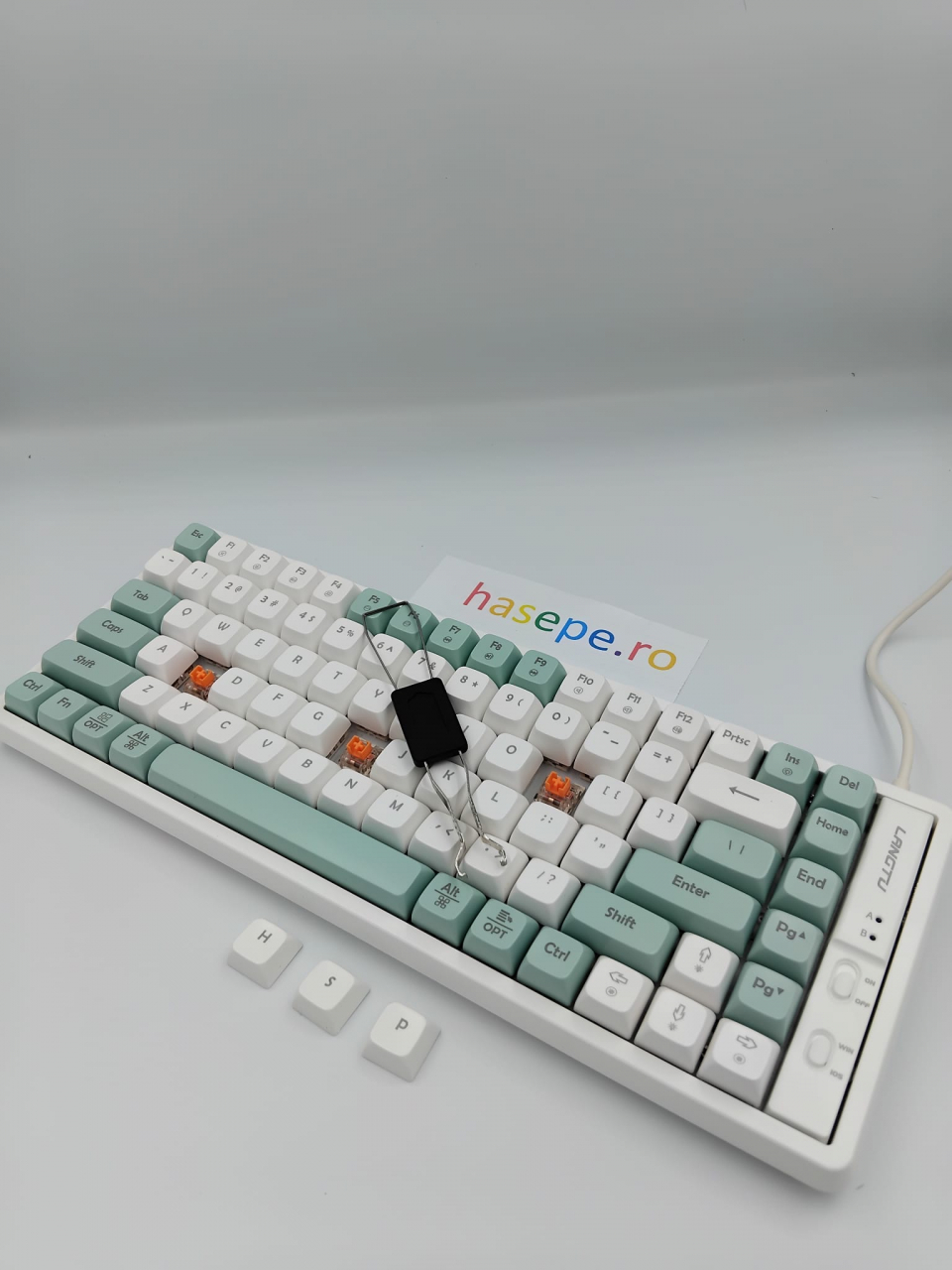 Tastatura Mecanica pentru Gaming, Langtu GK85 Green Edition, Iluminare RGB, Conexiune USB [7]