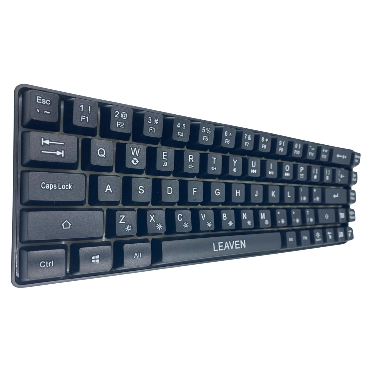 Tastatura pentru Gaming, Leaven K680 68 Night Black Wired Edition, Iluminare RGB, Compatibila Windows, Android si iOS, USB Type C [12]