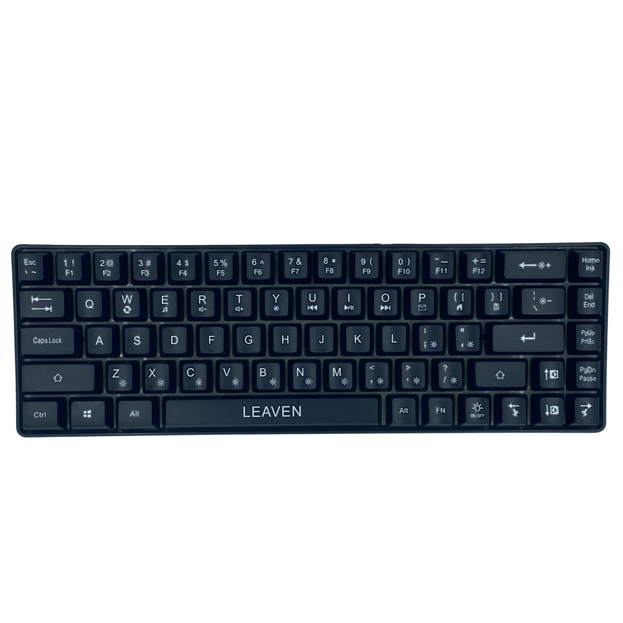 Tastatura pentru Gaming, Leaven K680 68 Night Black Wired Edition, Iluminare RGB, Compatibila Windows, Android si iOS, USB Type C [2]