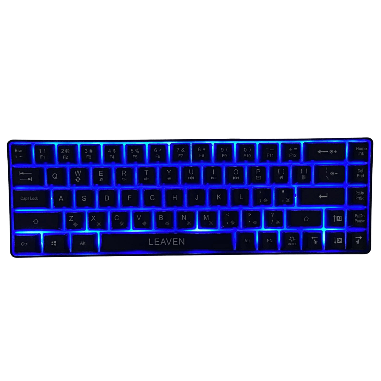 Tastatura pentru Gaming, Leaven K680 68 Night Black Wired Edition, Iluminare RGB, Compatibila Windows, Android si iOS, USB Type C [9]