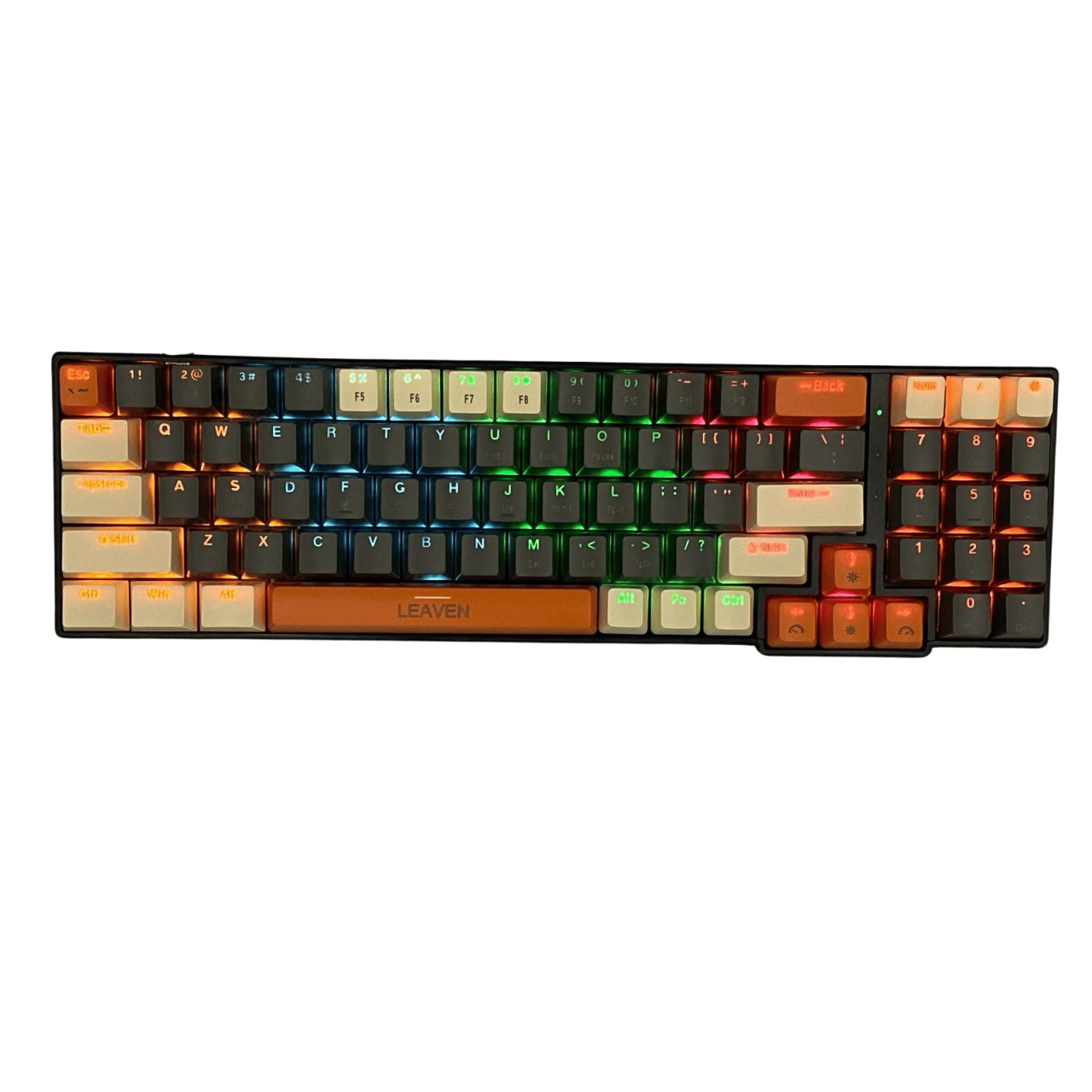 Tastatura Mecanica pentru Gaming, Leaven K780 78 E-Sports, Iluminare RGB, Compatibila Windows si MAC, USB Type C [1]