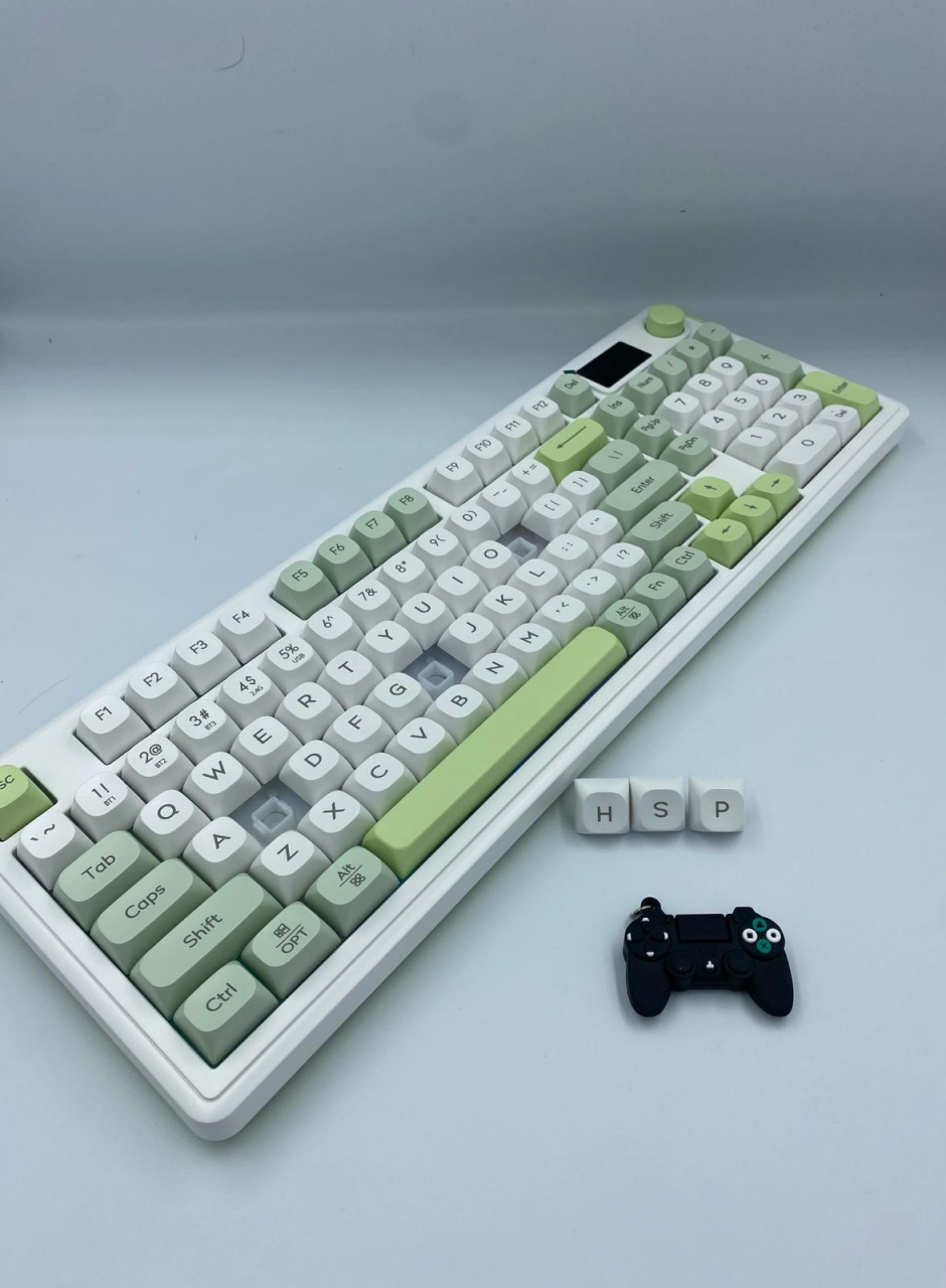 Tastatura pentru Gaming, Langtu L98 Green Edition, Iluminare RGB, Baterie incorporata, Compatibila Windows, Android si iOS, 3 moduri de conectare Wireless 2,4g, Bluetooth 5,1 si USB [3]