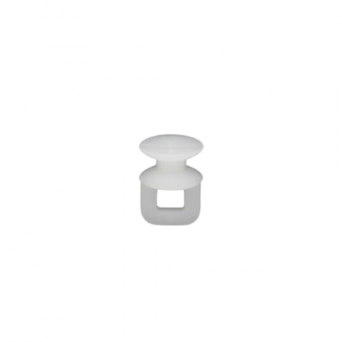 Set 50 Carlige Perdea 2 în 1, Compatibile cu Sine Plate, Plastic Rezistent, Culoare Alb [2]
