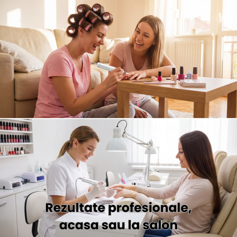 Freza Unghii HASEPE Pro Portabila, Freza De Unghii Cu Acumulator, 18000 RPM, 2 Directii Rotatie, Design Ergonomic, Statia De Incarcare, Accesorii Incluse, Freza Unghii Pentru Manichiura Si Pedichiura, [6]