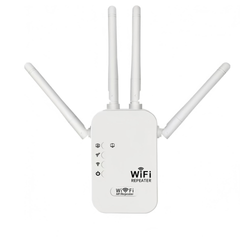 PC, Periferice & Software - Amplificator Wifi HASEPE 1200Mbps Dual Band 2.4GHz 5GHz, Wifi Repeater Cu 4 Antene Externe Si Port Ethernet, Repetor Wifi Pentru Extindere Semnal Internet In Casa Sau Birou, Amplificator Wifi Wireless