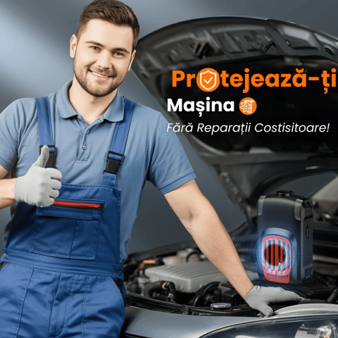 Aparat Anti Rozatoare Auto HASEPE, Anti Soareci si Sobolani, Protectie Motoare Masini, Ultrasunete si LED Intermitent, 2 Alimentari (Baterie/12V), Mod Auto Standby, Negru [6]