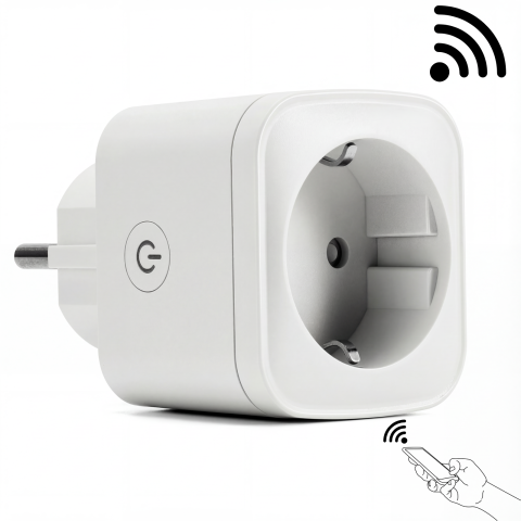 Casa, Gradina & Bricolaj - Priza Smart HASEPE WiFi 16A Cu Monitorizare Consum, Priza Inteligenta Pentru Casa Smart, Control Vocal Alexa Si Google Assistant, Programare Si Timer, Control De La Distanta, Priza WiFi Standard Europ