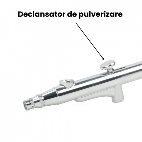 Pistol Aerograf Portabil cu Dubla Actiune HASEPE, 0,3mm, Ideal pentru Vopsire, Nail Art si Machiaj [3]