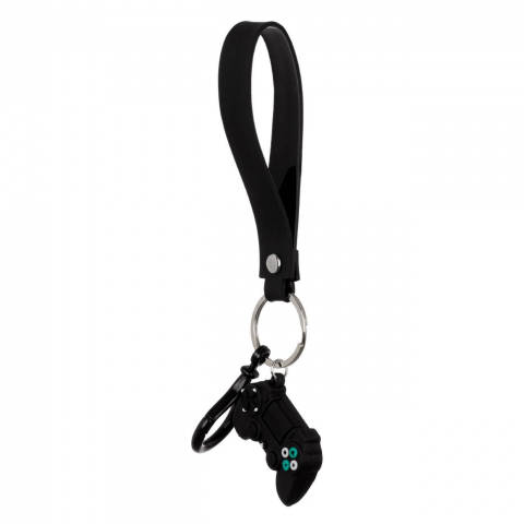 Breloc gamer, Controler gaming, Curea 10 cm, Negru [0]