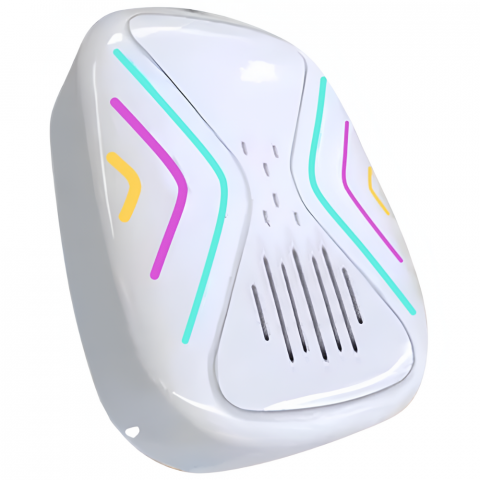 Articole antidaunatori gradina - Aparat Repelent Ultrasunete si Electromagnetic HASEPE, Anti Rozatoare, Gandaci si Tantari, Protectie 360°, Nivele Reglabile, Fara Chimicale, Sigur pentru Copii si Animale, Alb