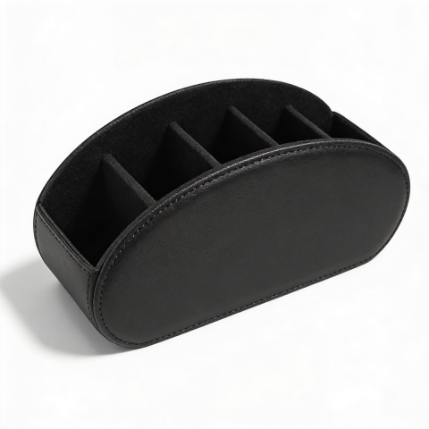 TV, Audio-Video & Foto - Suport Telecomenzi HASEPE Cu 5 Compartimente Din Piele Ecologica PU, Organizator Telecomenzi Pentru TV Si Media Player, Suport Telecomanda Pentru Ochelari, Telefon Sau Pixuri, Design Elegant Cu Textur