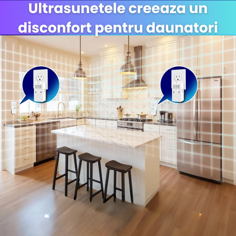 Aparat Antidaunatori HASEPE, Contra Rozatoarelor si Insectelor, Silentios, Plug-in cu Priza, Tehnologie Electromagnetica, Lumina de Veghe, Fara Substante Toxice, Alb [2]