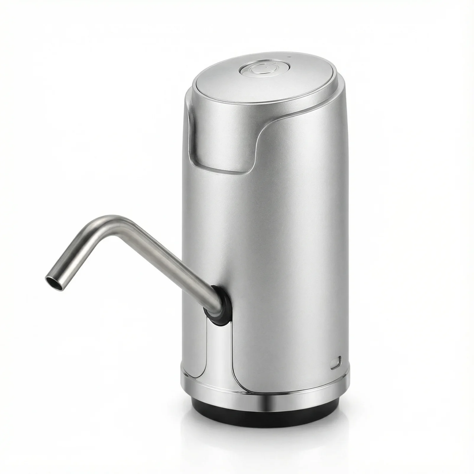 Dozatoare de apa - Pompa electrica apa HASEPE, portabila pentru bidon, dozator electric apa cu incarcare USB si baterie 1600 mAh, aparat portabil apa cu LED si umplere rapida, compatibil 5L 10L 15L 19L, silicon PP rezis