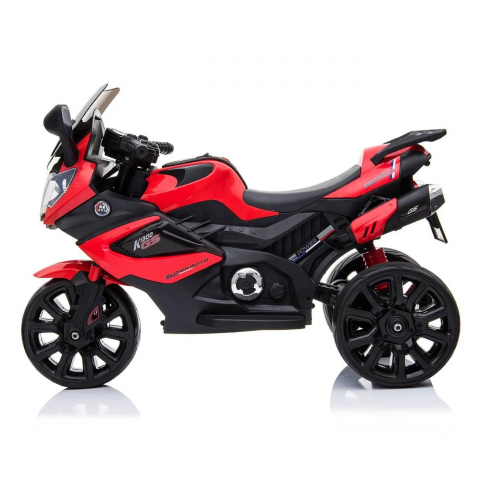 Motocicleta Electrica 6V pentru Copii HASEPE, cu Marsarier, Muzica si MP3 – 12W, Viteza 4,2 km/h, Greutate Maxima 25kg [4]