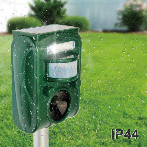 Aparat Ultrasunete Anti Animale Salbatice HASEPE, Alungator Pisici, Caini, Pasari si Serpi, Acumulator Solar si USB, 5 Moduri Reglabile, Leduri Stroboscopice, Senzor Miscare, Negru [4]