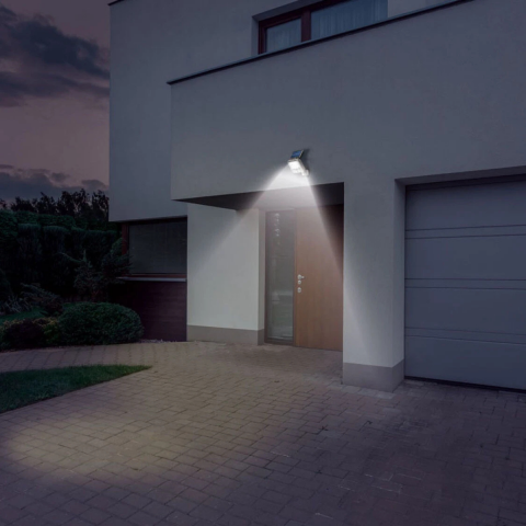 Spot Solar LED de Perete cu Senzor de Miscare HASEPE, 6 LED-uri, IP44, Ecologic, Montaj cu Suruburi [1]