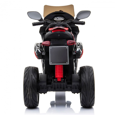 Motocicleta Electrica 6V pentru Copii HASEPE, cu Marsarier, Muzica si MP3 – 12W, Viteza 4,2 km/h, Greutate Maxima 25kg [2]