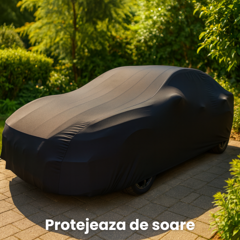 Prelata Auto Premium HASEPE, Toate Anotimpurile, Husa Protectie Completa, Ploaie, Anti Soare, Impermeabila, Accesorii Masina Huse Exterior, 534x178x132 cm [3]