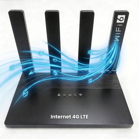 Router Wireless HASEPE 4G LTE WiFi6 Cu Slot SIM, Router Wireless LTE CAT4 150Mbps, Router Wireless Cu Baterie Integrata 5000mAh Pentru Internet Oriunde, Router Wireless Pentru Casa Birou Calatorii, Wi [6]