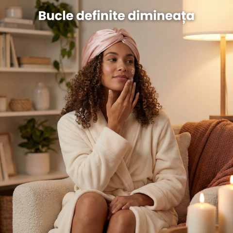 Boneta Somn HASEPE Satin Pentru Ingrijirea Parului, Boneta Par Marime Universala Cu Elastic Reglabil, Boneta Satin Pentru Par Scurt Si Mediu, Protectie Impotriva Frecarii, Potrivita Pentru Par Drept S [3]