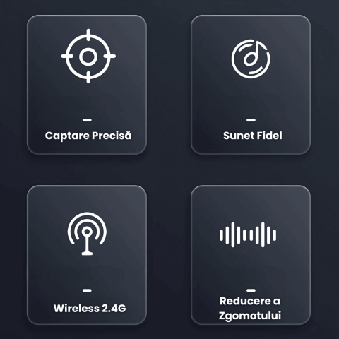 Set 2 Microfoane Lavaliera Wireless HASEPE, Plug & Play, Transmisie 2.4G, Autonomie 6H, Compatibile iPhone, Android, iPad, Sunet Clar pentru Vlog, Interviuri, YouTube, Live Streaming [3]