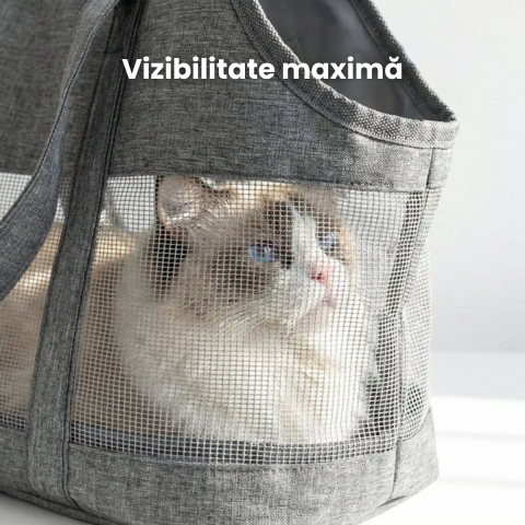 Geanta Transport Animale HASEPE, Tip Marsupiu Pentru Animale De Companie, Geanta Transport Animale Companie Pentru Pisici Si Caini Mici, Geanta Transport Animale Tip Marsupiu Confortabila, Ventilatie [3]