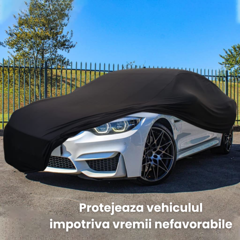 Prelata Auto Premium HASEPE, Toate Anotimpurile, Husa Protectie Completa, Ploaie, Anti Soare, Impermeabila, Accesorii Masina Huse Exterior, 534x178x132 cm [1]