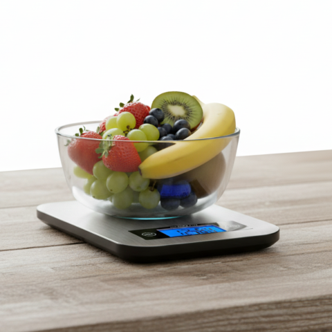 Electrocasnice pentru bucatarie - Cantar electronic de bucatarie HASEPE, capacitate 5 kg, afisaj LCD, suprafata din inox, masurare precisa in g/kg/oz/ml, oprire automata si functie tara